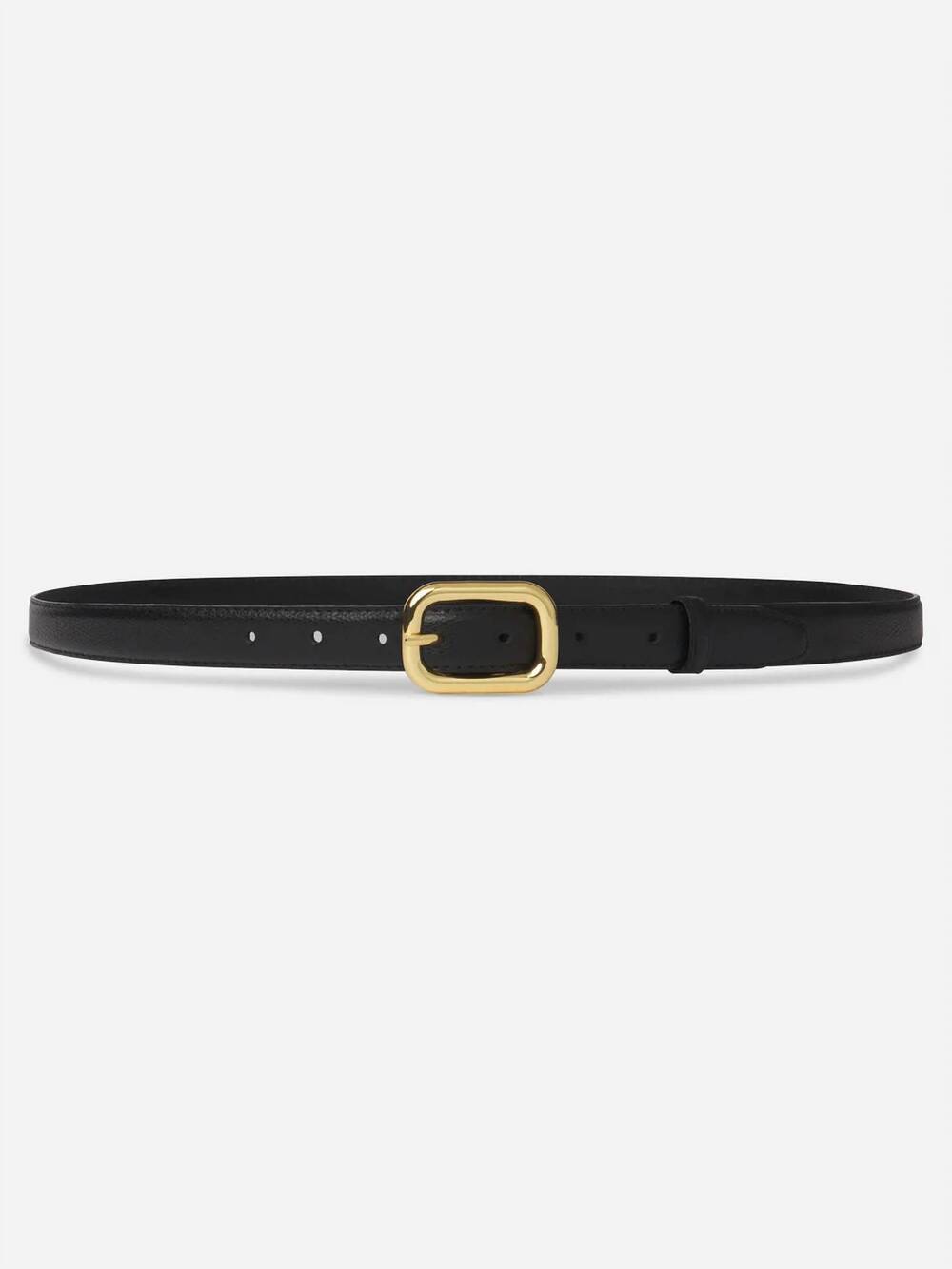 NEW FRAME women's rounded buckle belt in black